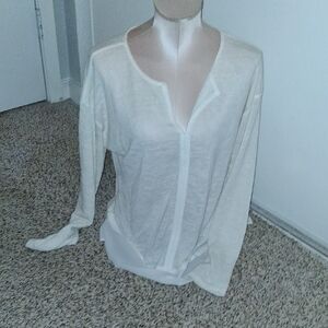 Sanctuary Off-White Long Sleeve Top